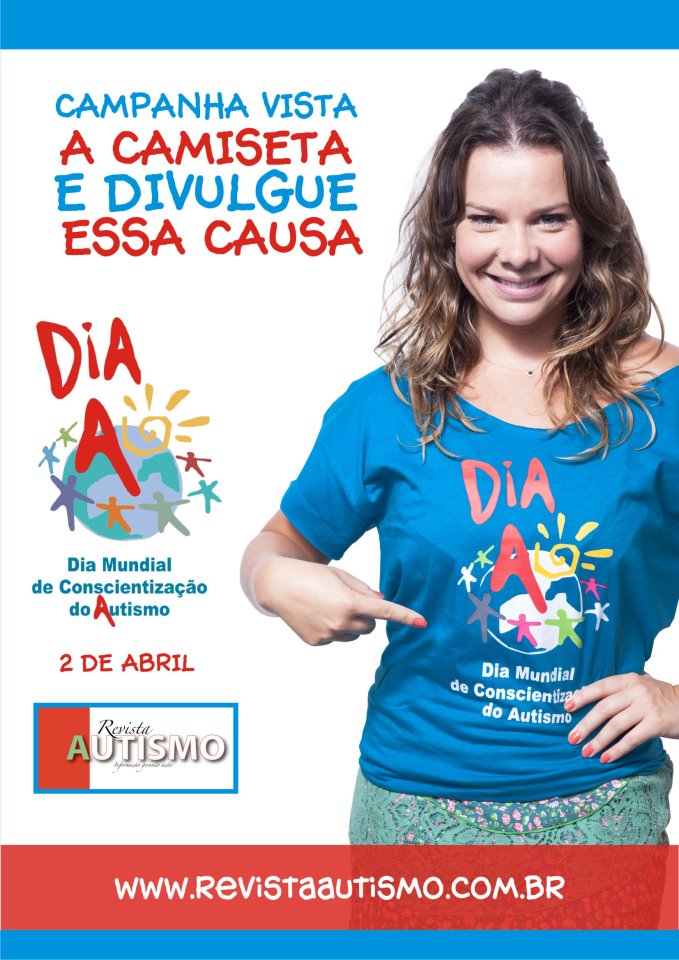 CAMISETA do Dia Mundial do Autismo, com Fernanda Souza